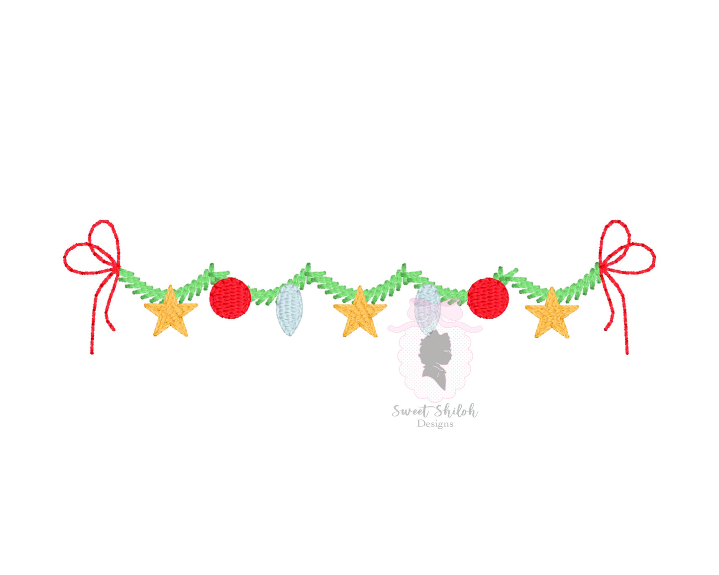 Christmas Garland Ornament Frame
