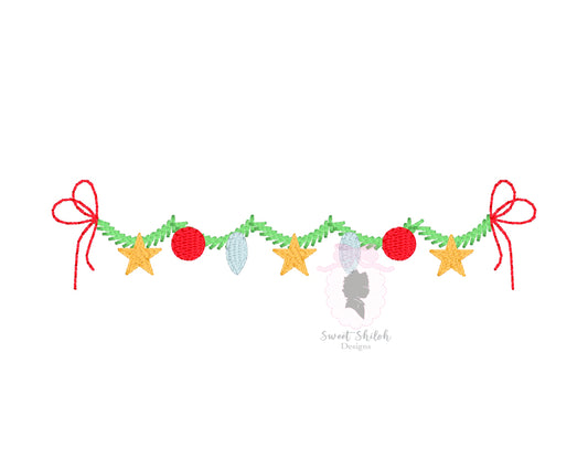 Christmas Garland Ornament Frame
