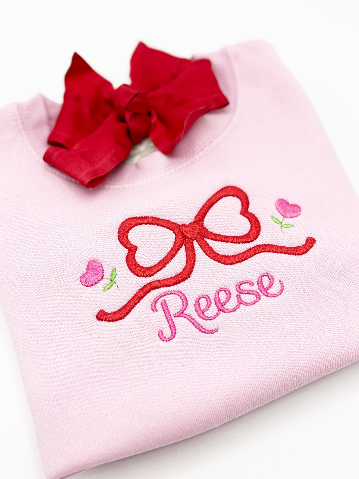 Valentine's Day Heart Bow Frame Fill