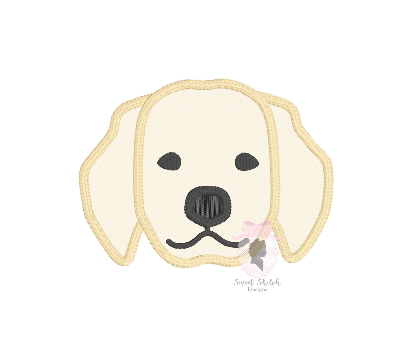 Labrador Puppy Satin Stitch Applique