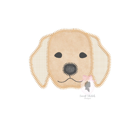 Labrador Puppy Zigzag Stitch Applique
