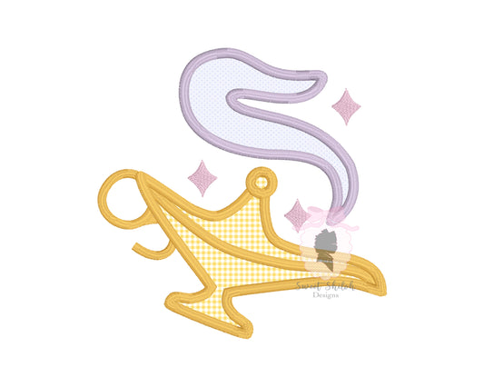 Magic Lamp Satin Stitch Applique