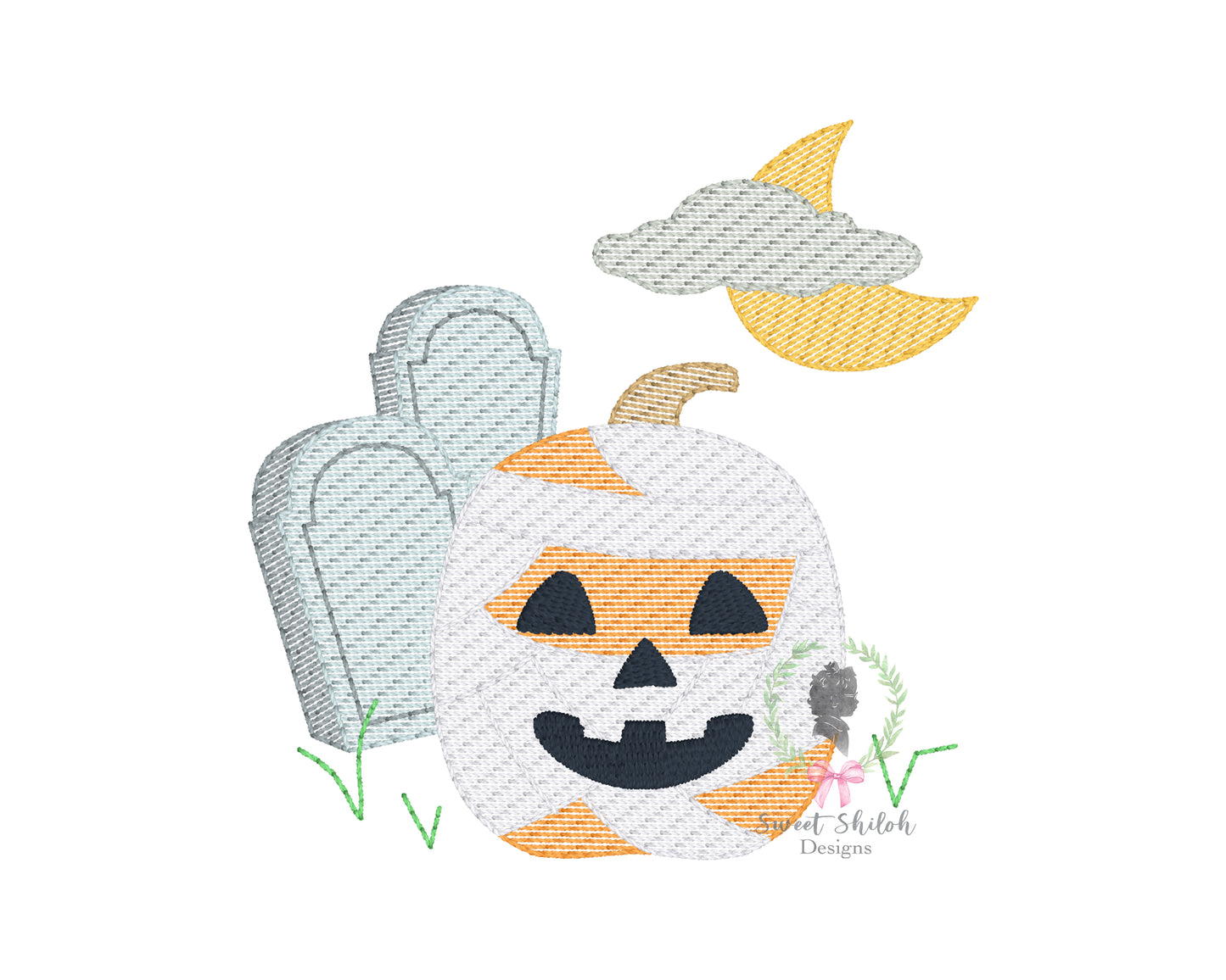 Mummy Pumpkin Sketch