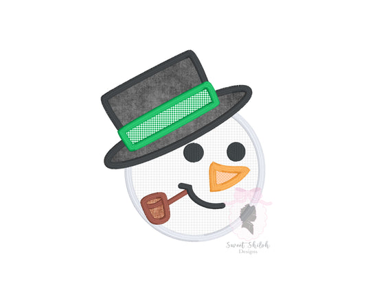 Snowman Satin Stitch Applique