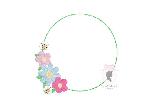 Floral Bee Frame