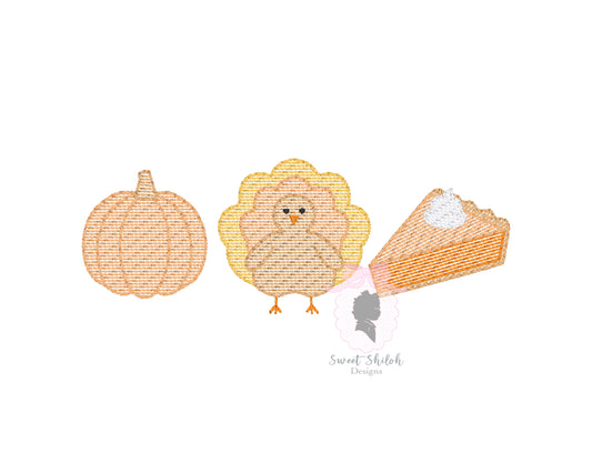 Thanksgiving Day Trio Sketch