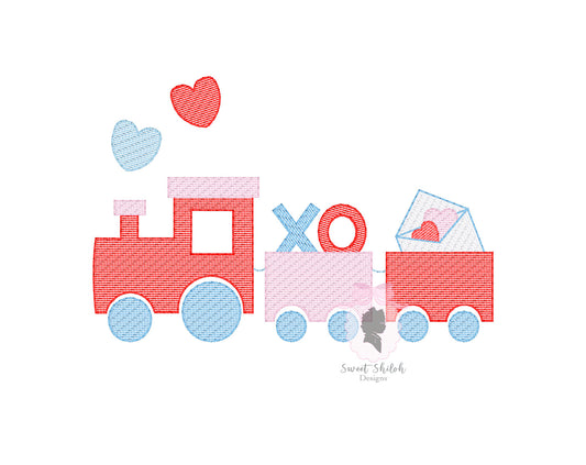 Valentine Train Sketch