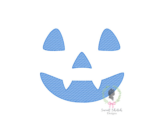 Vampire Jack O' Lantern Face Sketch