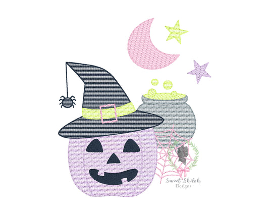 Witch Pumpkin Sketch