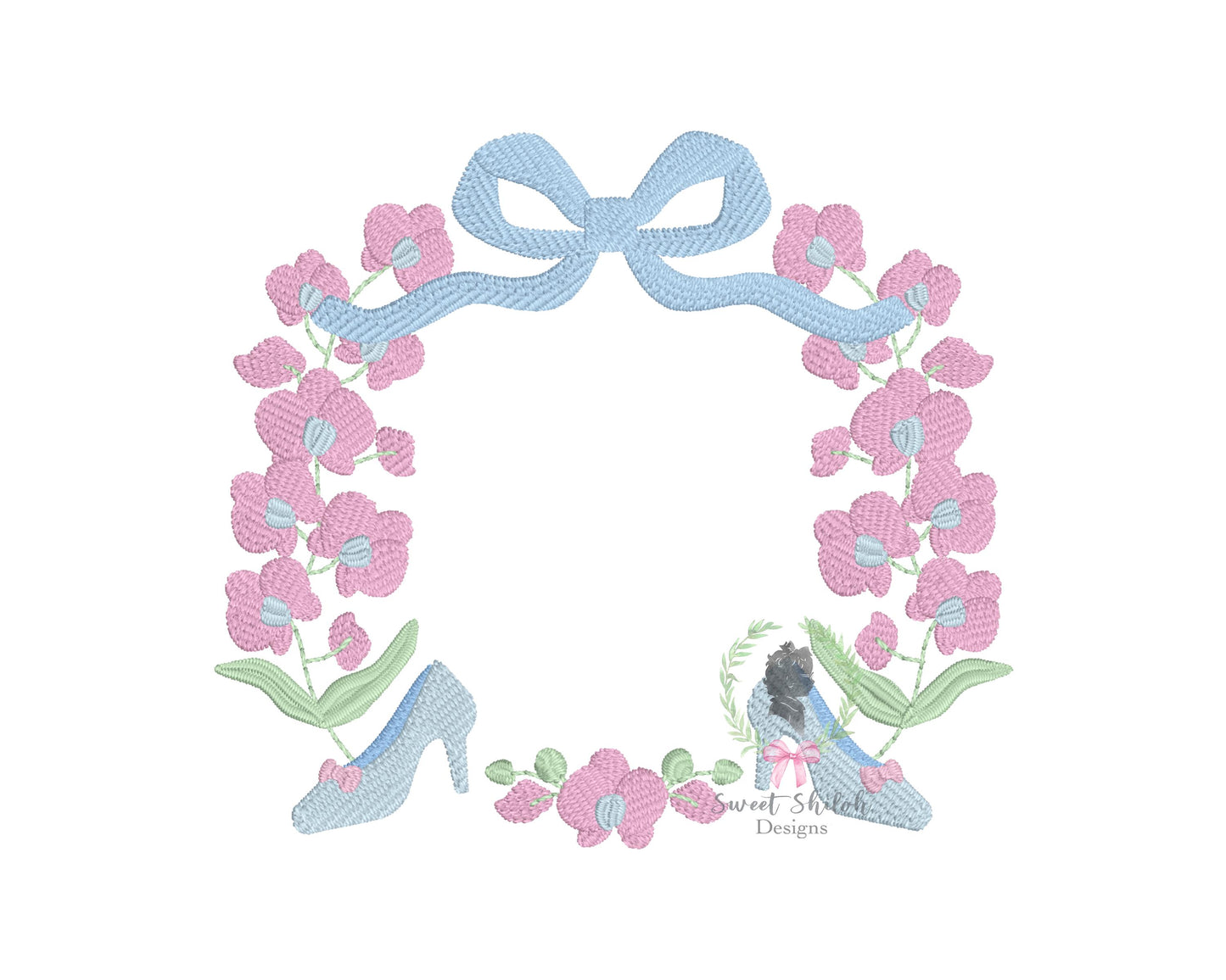 Midnight Princess Floral Frame Fill