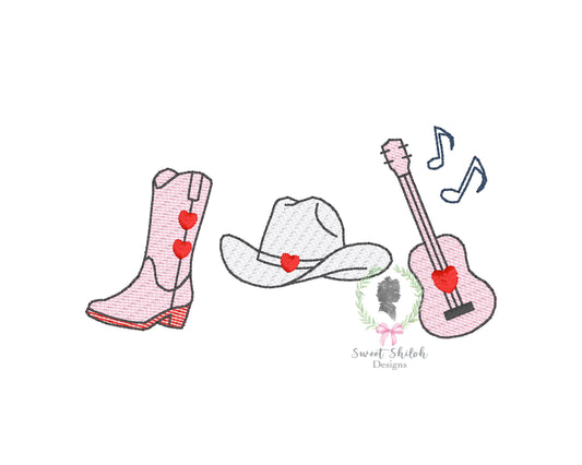 Country Valentine Trio Sketch