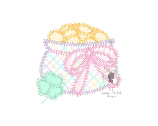 Pot of Gold Zigzag Stitch Applique