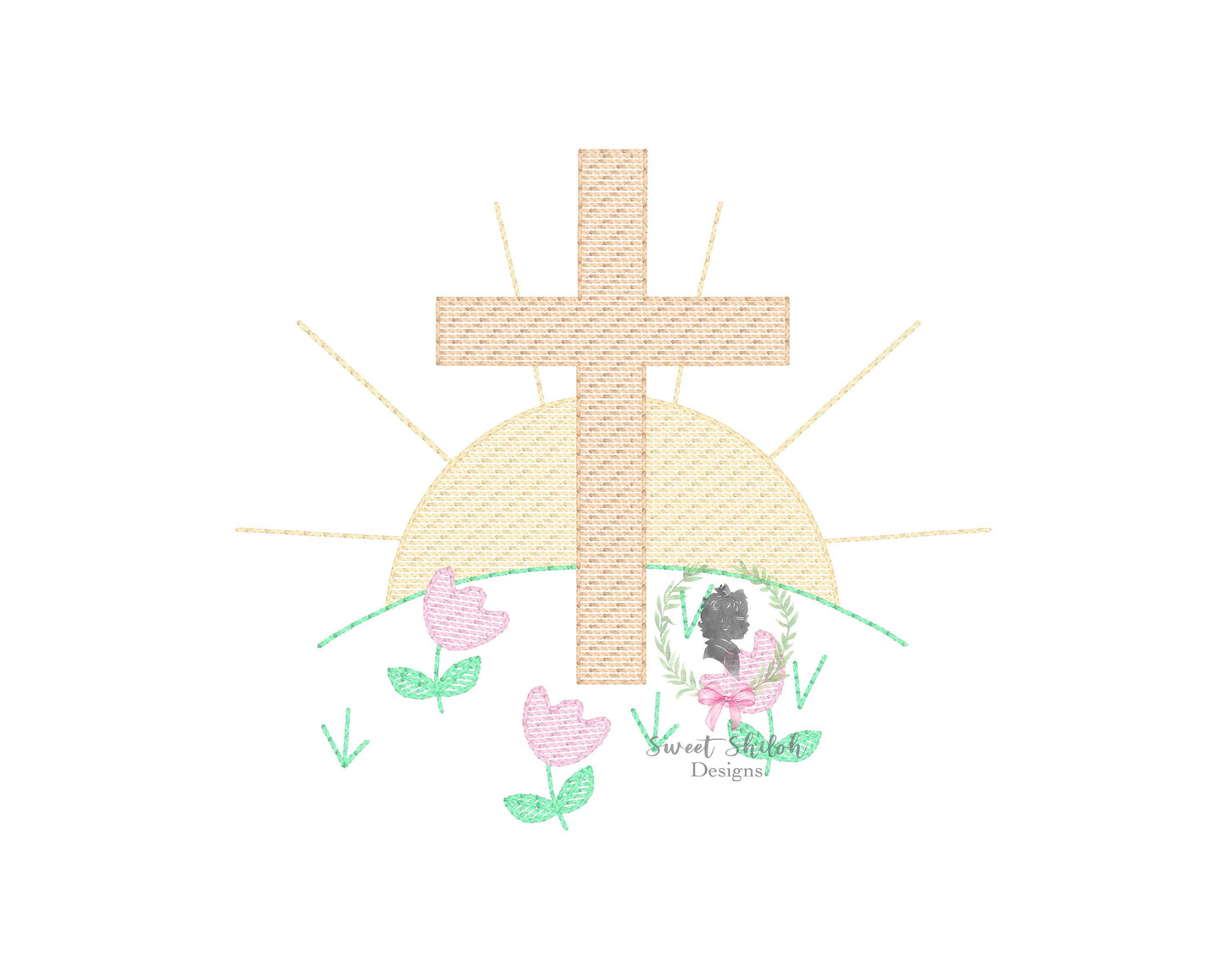 Easter Sunday Cross Sketch