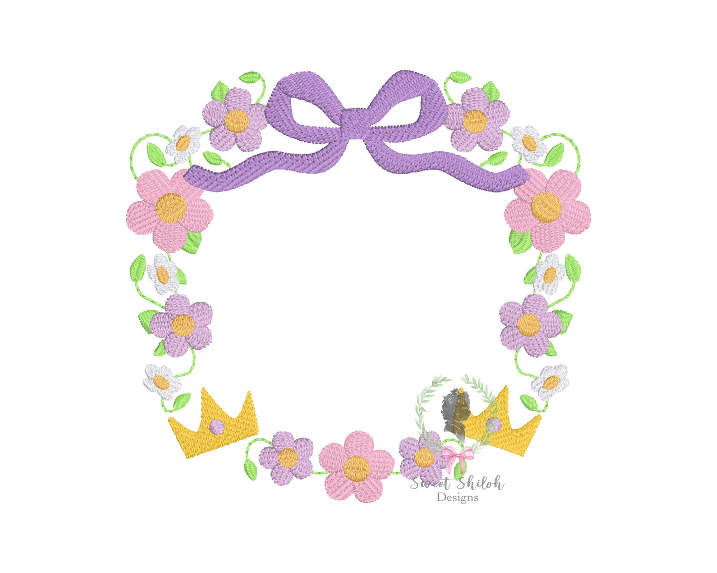 Tower Princess Floral Bow Frame Fill