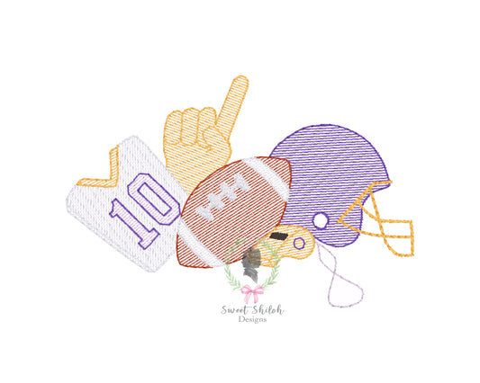 Football Gear Sketch