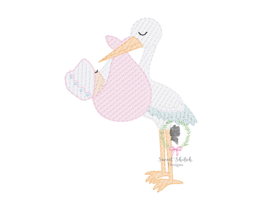 Stork Baby Sketch