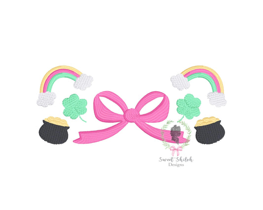 St. Patrick's Day Rainbow Frame Fill