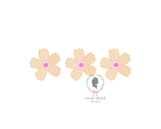 Tropical Flower Trio Sketch