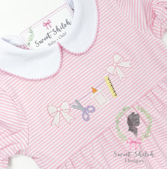 School Supply Bunting Frame Fill