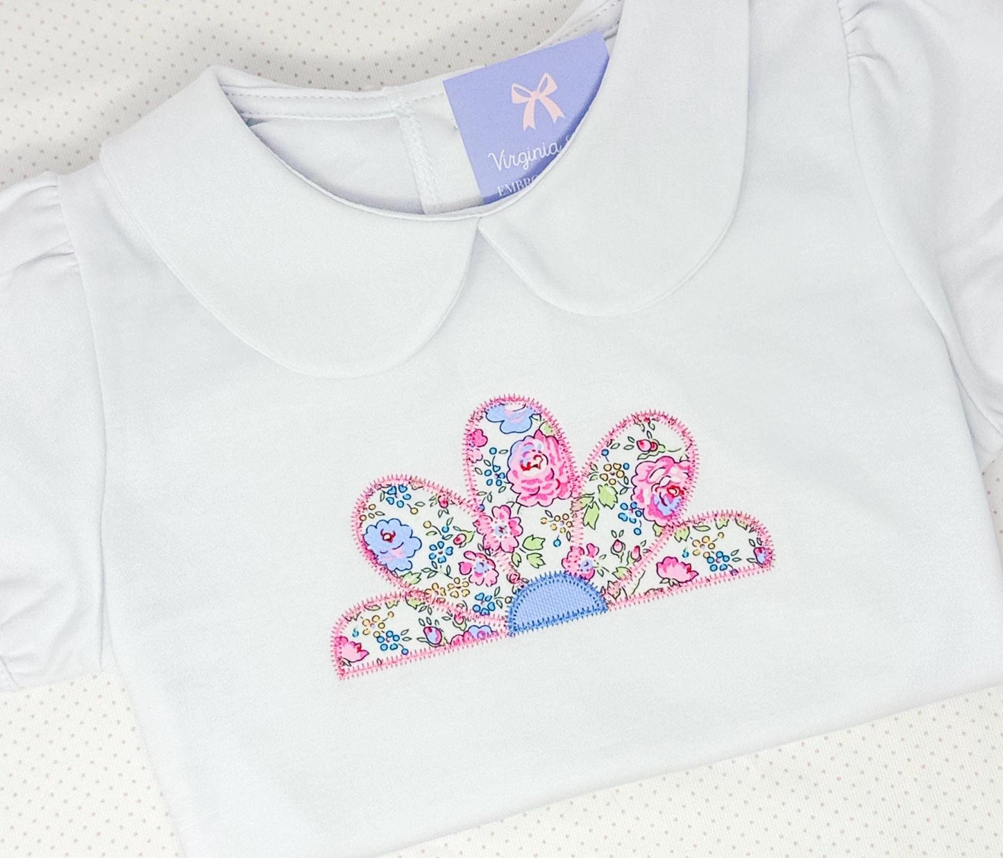 Floral Zigzag Stitch Applique