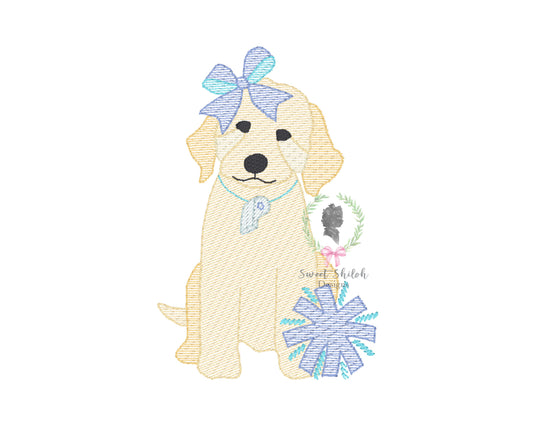 Golden Doodle Cheer Sketch