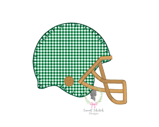 Football Helmet Blanket Stitch Applique