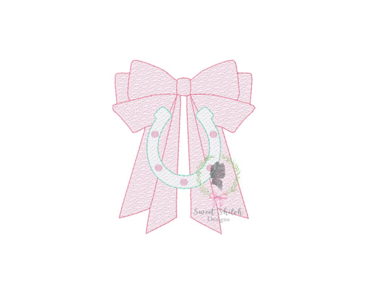 Derby Bow Horse Shoe Sketch