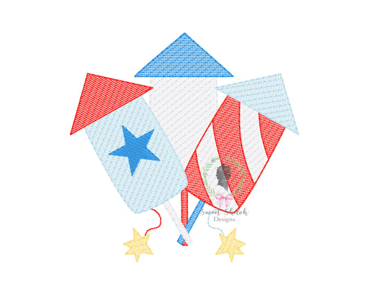Firework Rocket Trio Sketch