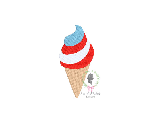 4th of July Soft Serve Ice Cream Mini Fill