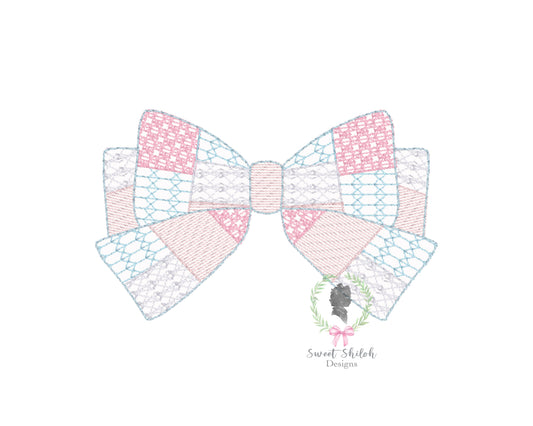 Quilt Bow Motif Sketch