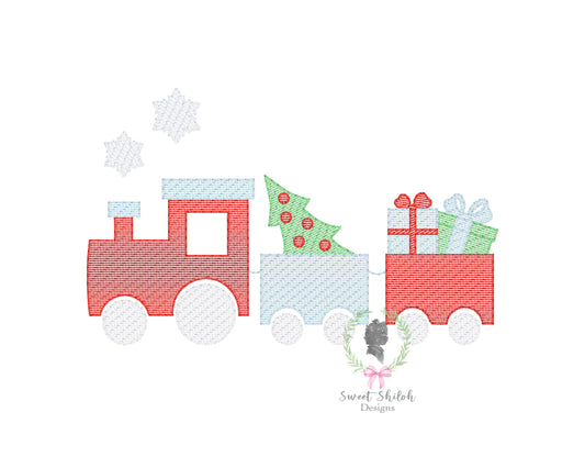 Christmas Train Sketch