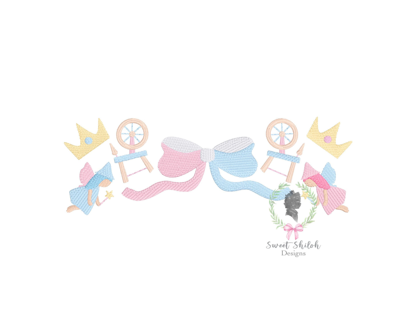 Sleeping Princess Bow Frame Fill