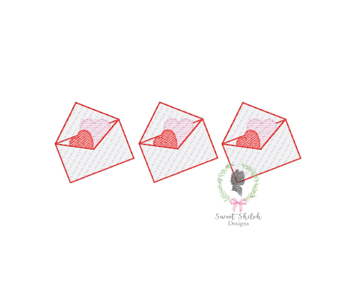 Valentine's Day Love Letter Trio Sketch