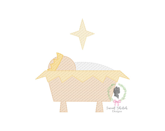 Christmas Manger Sketch