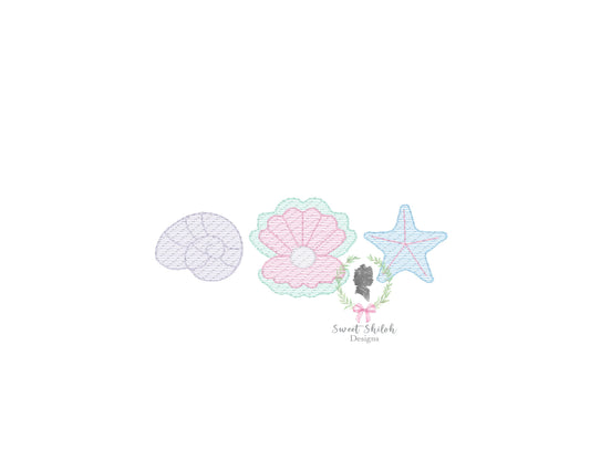 Seashell Trio Sketch