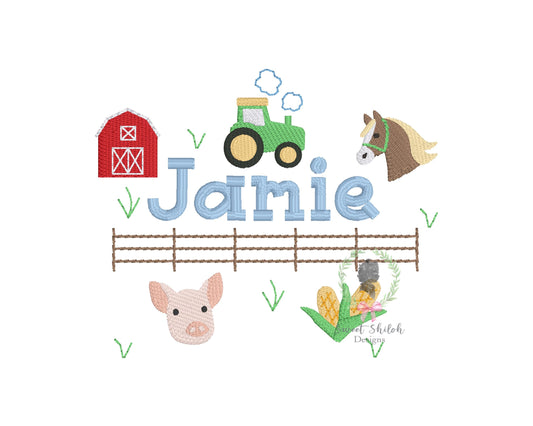 Build Your Own Farm Monogram Set