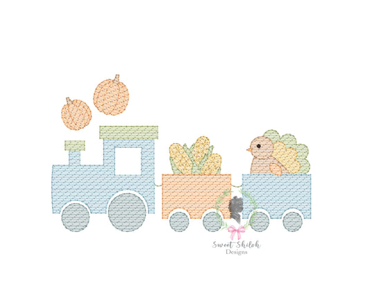 Turkey Train Sketch